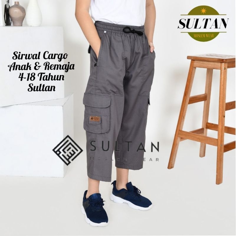 Promo... Celana Cargo Muslim Anak Laki Laki Pria Panjang Muslim/Sirwal Anak Laki Laki Grosir/Sirwal 