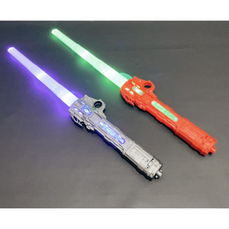 025 mainan pedang lightsaber Star wars 2in1 /pedang ditarik dengan konektor suara /bisa nyala lampu