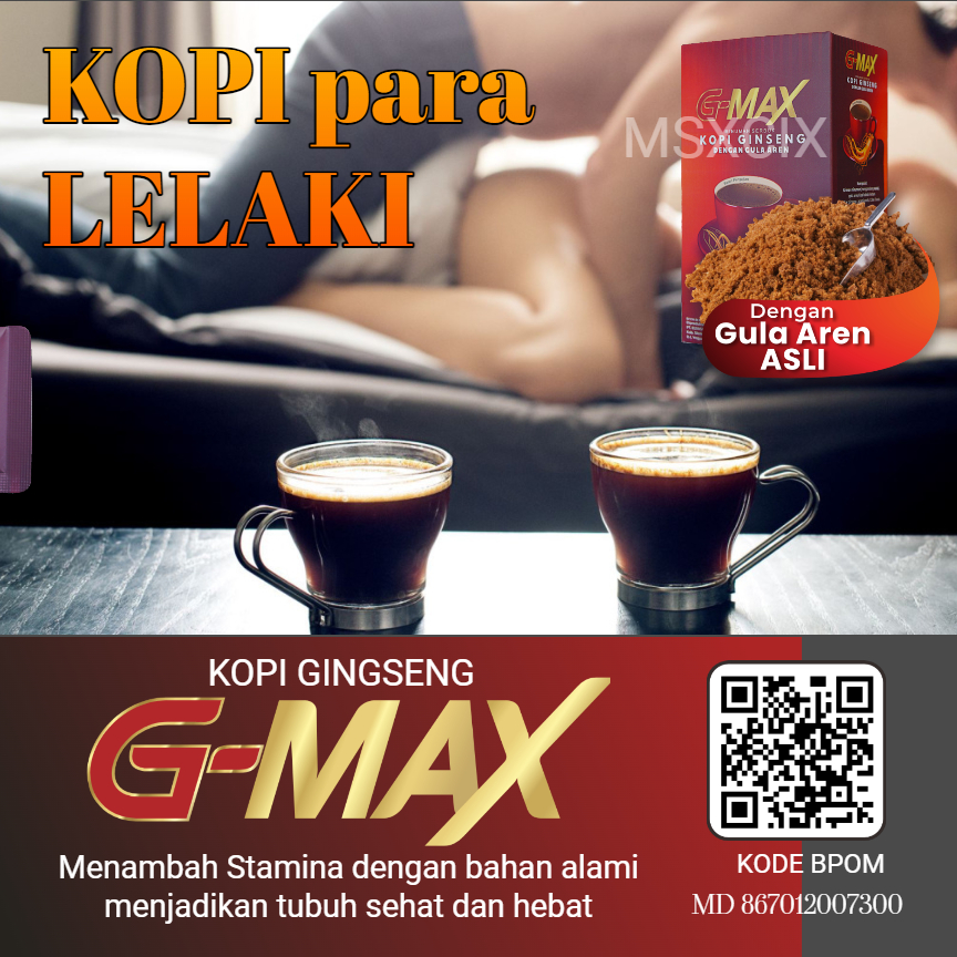 Kopi Ginseng - Kopi Kuat Stamina Tahan Lama Pria | GMAX