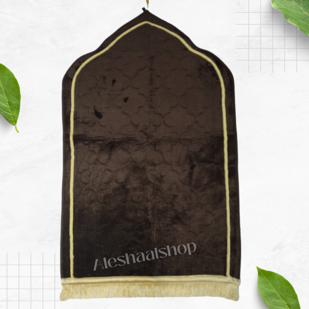 Sejadah kubah tebal renda motif polos/sejadah emboss foam murah berkualitas