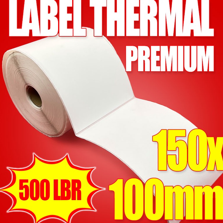 

Promo 11.11 Label Thermal 100x150mm Roll / Sticker Label Barcode Isi 500pcs Premium