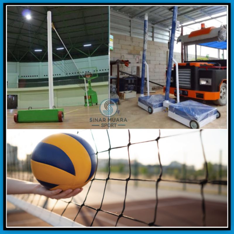 Net Voly Portabel Dan Jaring/Tiang Net Volly Voli Voly Portabel/Net Voli/Jaring Voli