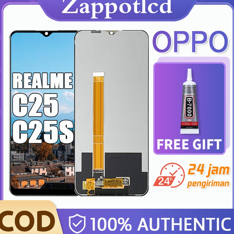 7.7 sale 【ORI 100%】 LCD oppo realme c25/c25s original layar hp Fullset touchscreen