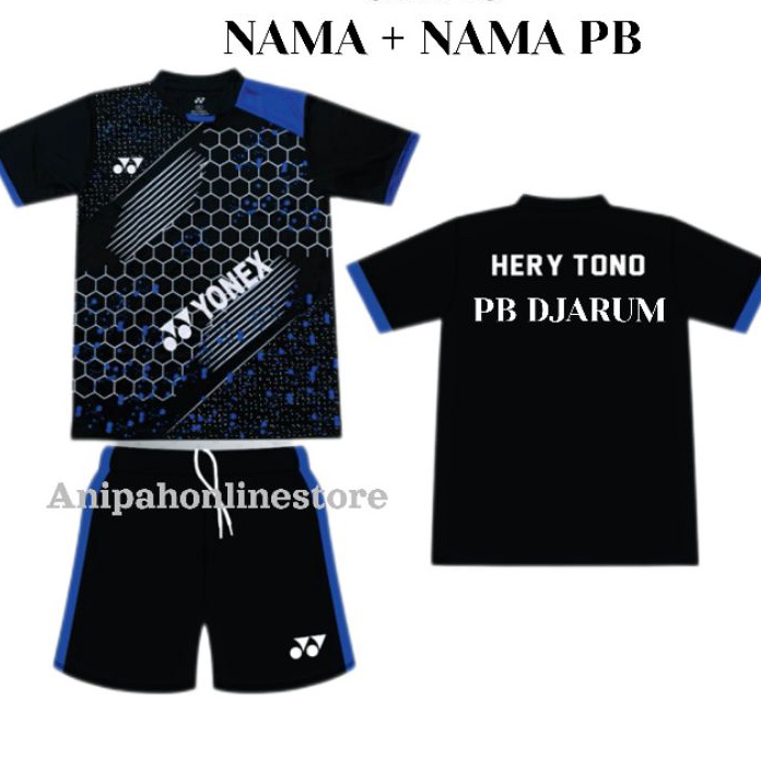 ✤Diskon✤ ( Free nama + nama pb ) Jersey badminton pria wanita/ baju bulutangkis dewasa kaos badminto