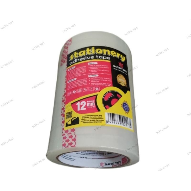 

Nachi Tape 12mm 100 yard Isolasi Lakban kecil 72 yard