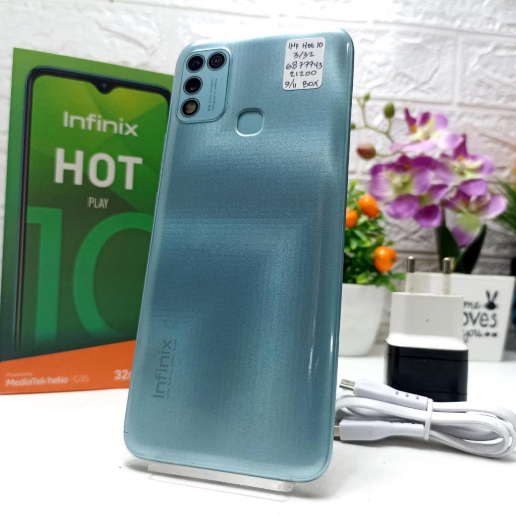 Infinix Hot 10 Play 3/32GB Bekas Second Original HP + Box