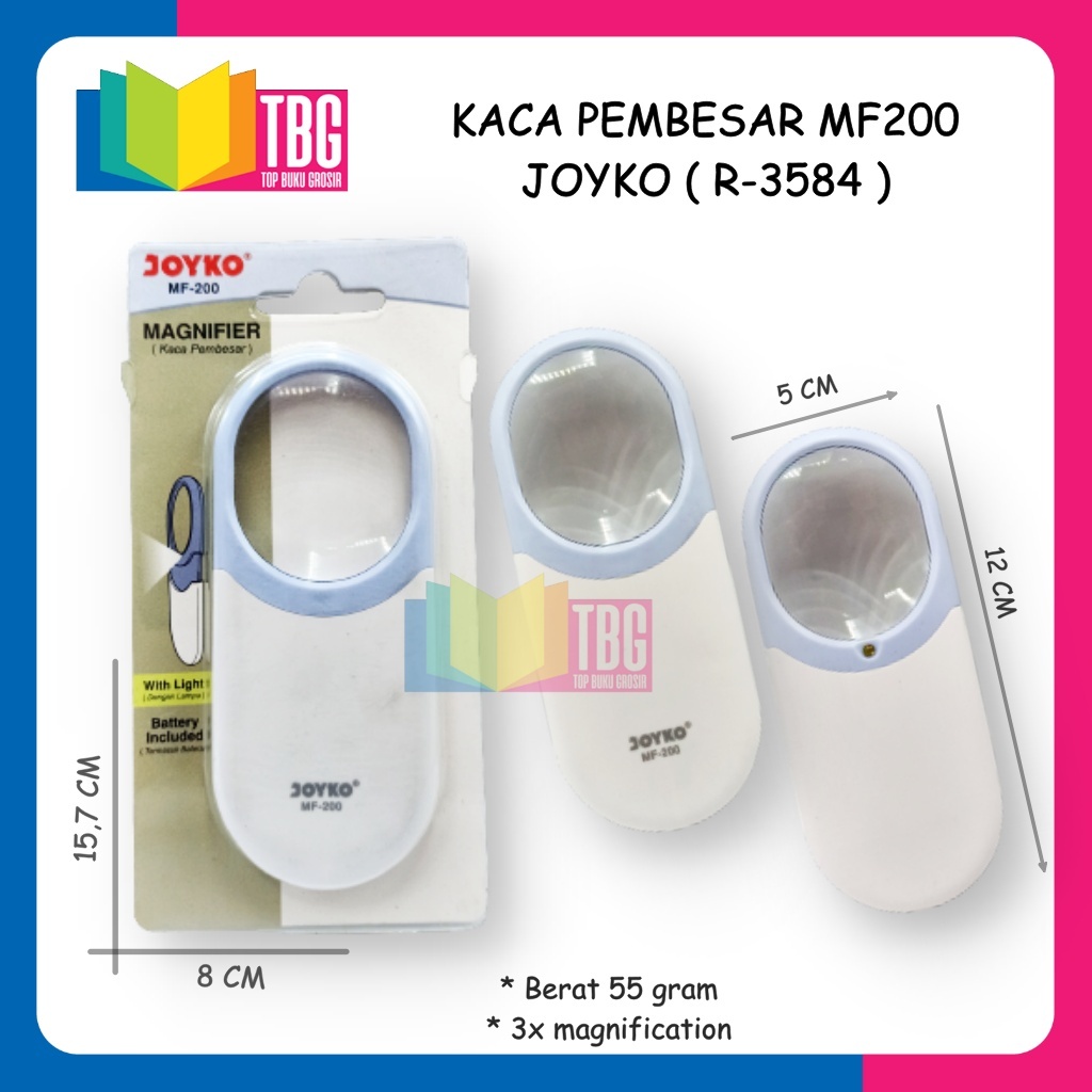 

1 PCS KACA PEMBESAR MF200 JOYKO MAGNIFIER LUP (R-3584)