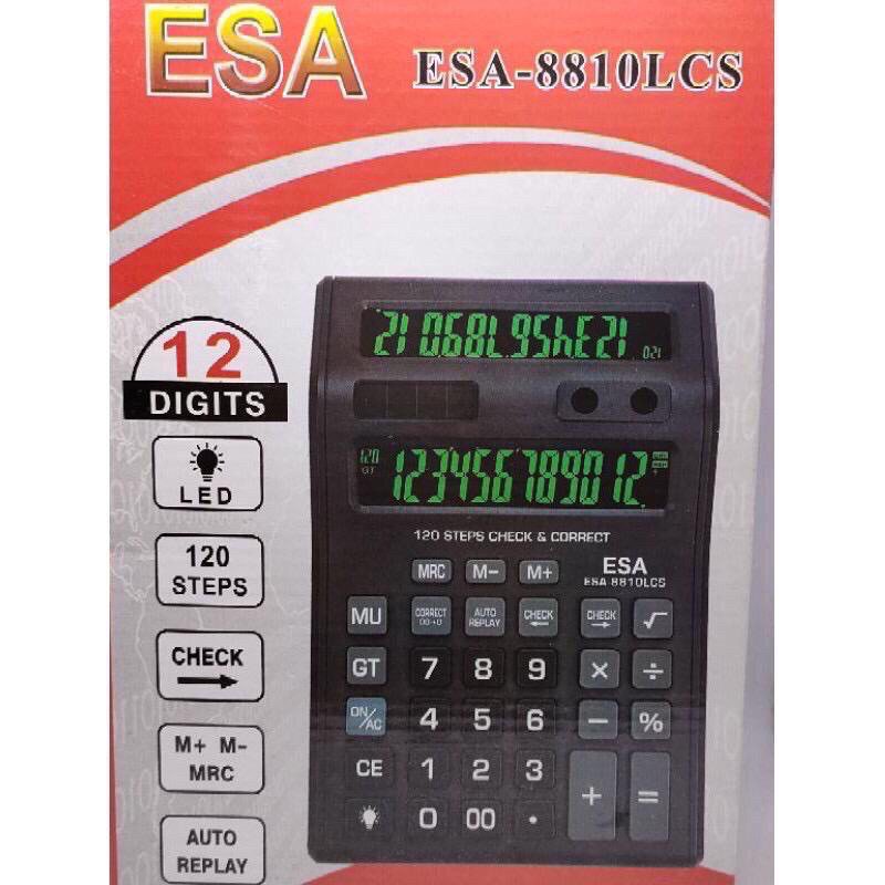 

Kalkulator Esa Dua Layar/Kalkulator Esa 8810LCS