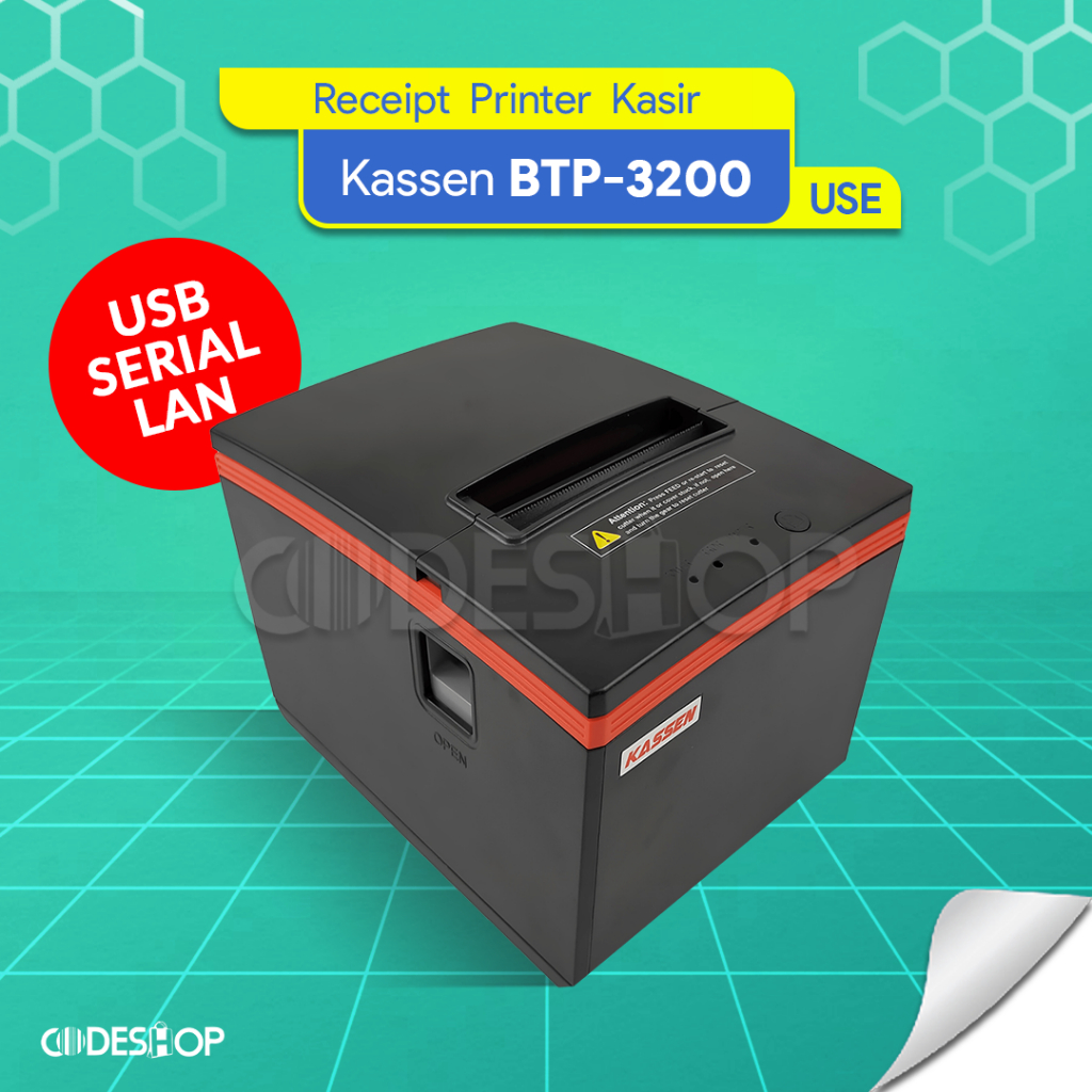 Printer Kasir Thermal Kassen BT-P3200 Struk Termal 80mm USE