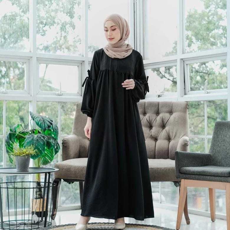 Baju gamis lebaran terbaru 2026 Chiara maxi gamis kekinian simple elegan dan fashionable