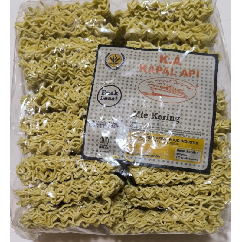 

mie kering isi 20 keping. mie kuning Medan cap K.A netto 900 gram