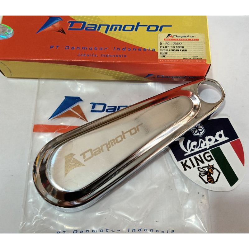tutup cover fork vespa klasik fork 3 super sprint bajaj vbb ps strada DANMOTOR cover kepala babi ves