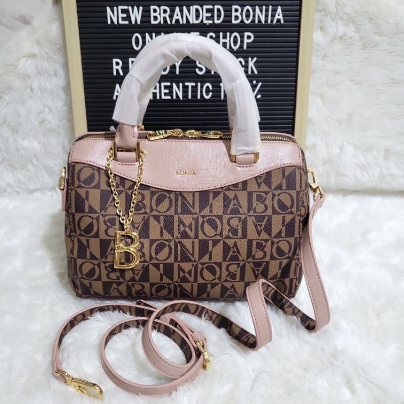 tas bonia original speedy s monogram list pink