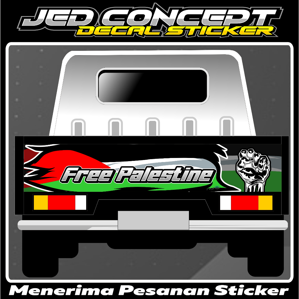 decal striping bak belakang gran max free palestine
