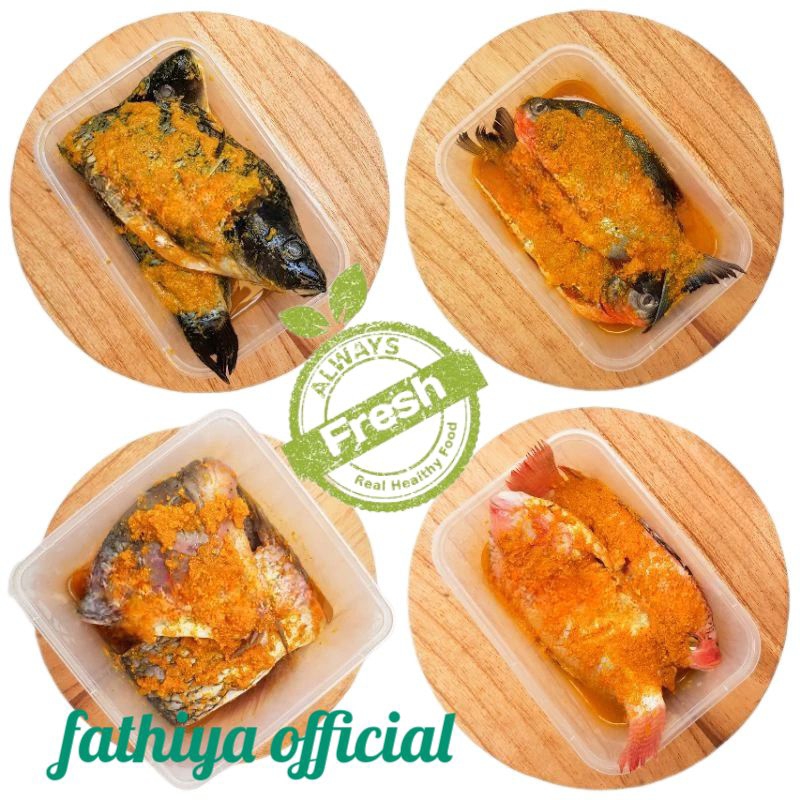 

Ikan Marinasi Bumbu Kuning Tinggal Goreng / Ikan Mas, Nila, Lele, Gurame / Ikan Segar