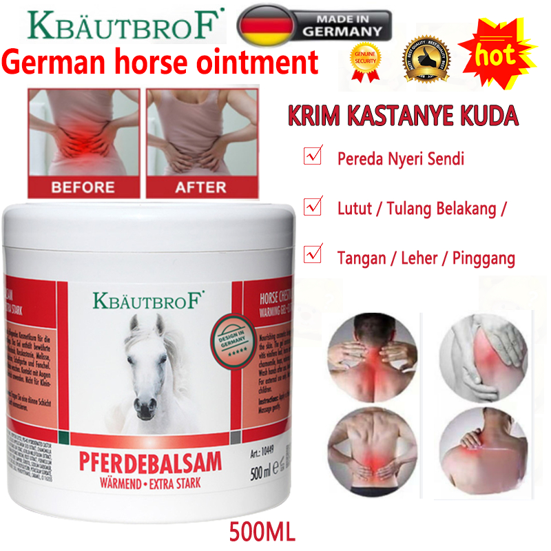 KrauterhoF Horse Balm Pferdebalsam Extra Stark Strong Balsem 500g penghilang rasa sakit Joint Pain C