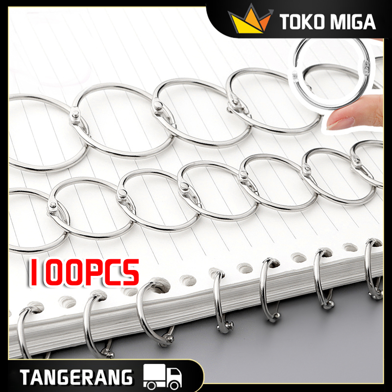 

Ring Binder Buka Tutup Tahan Lama 20/25/30mm Ring Buka Tutup Binder Ring Binder Besi 100PCS