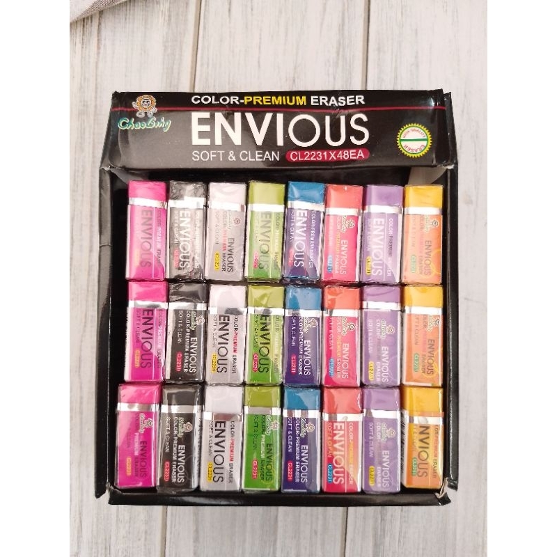 

(48PCS) PENGHAPUS ENVIOUS CL2231 WARNA WARNI