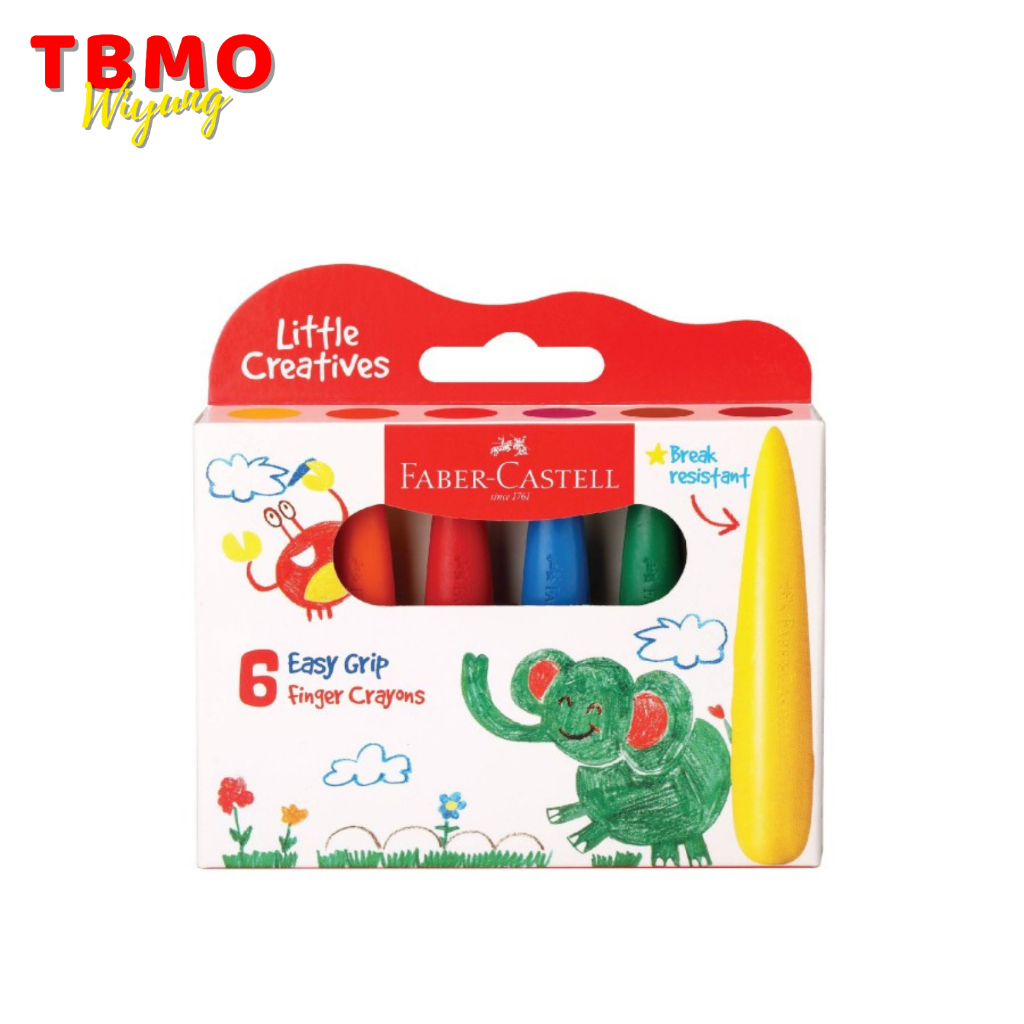 

Faber Castell Easy Grip Finger Crayon 6 Warna 122606