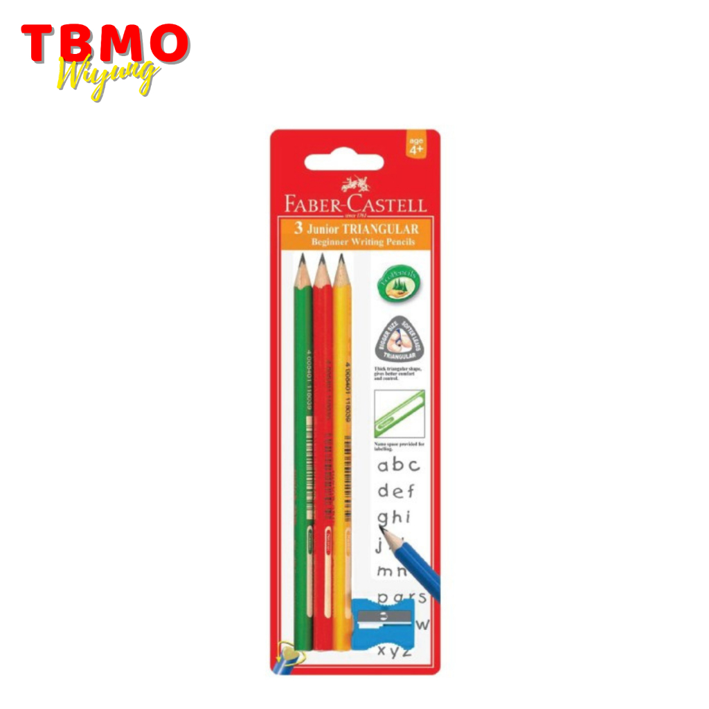 

Faber Castell Junior Pensil Triangular2B Set 3 + Sharpener 116503