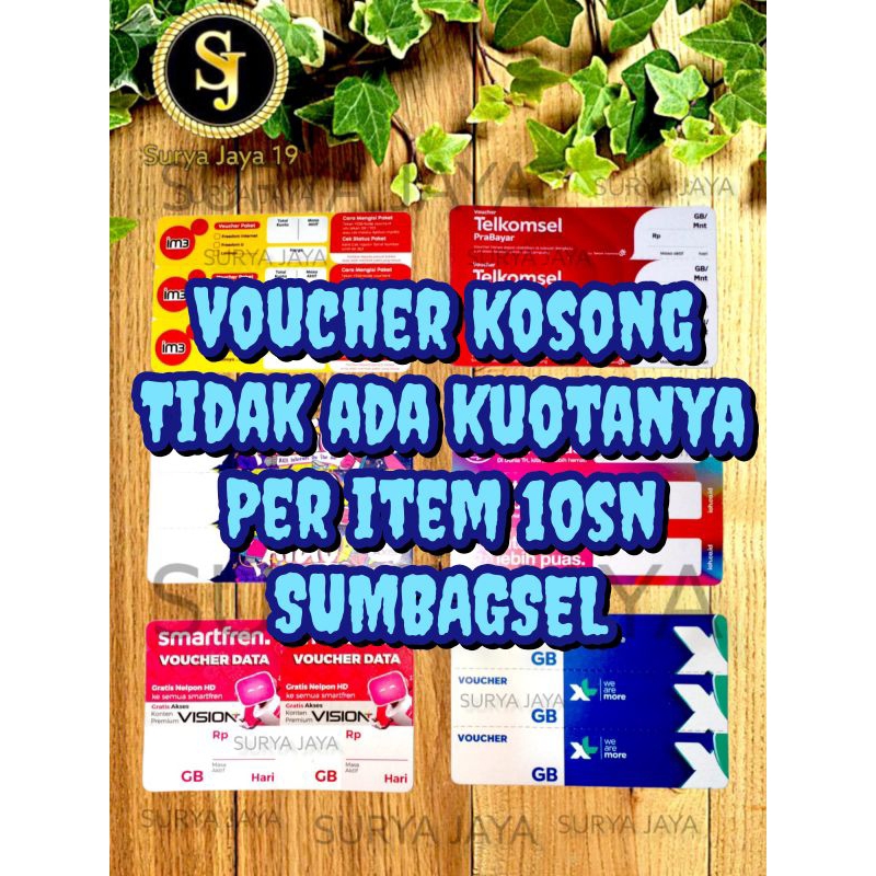 VOUCHER KOSONGAN ALL OPERATOR KHUSUS SUMBAGSEL