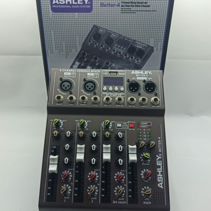 Mixer Ashley Better 4 4 Channel Usb Bluetooth Soundcard DSP Efek Vokal