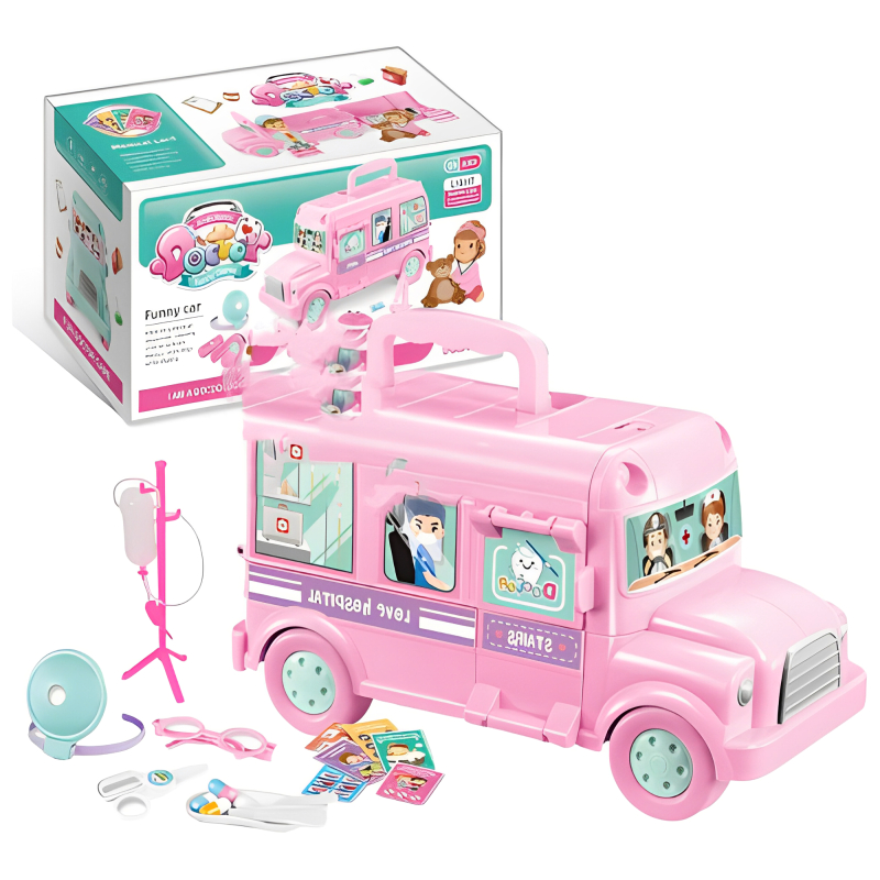 Mainan Anak  dokter dokteran set mainan mobil dokter Medical car series