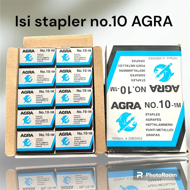 

Isi Stapler AGRA no.10 Kecil isi 20 pcs Refill Anak Hekter Staples