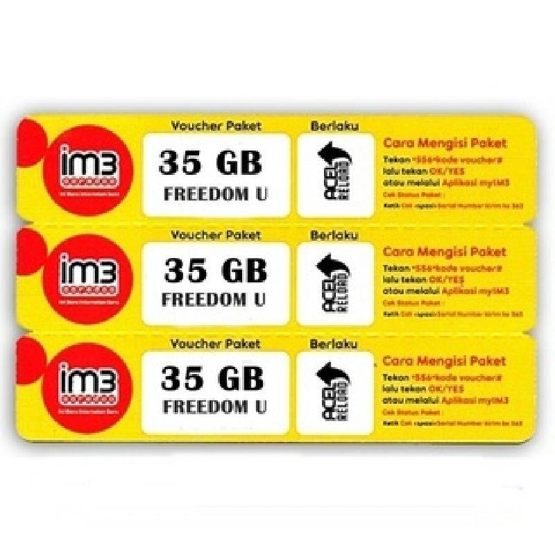 VOUCHER INDOSAT FREEDOM U 35 GB (7GB + 28GB APSS)