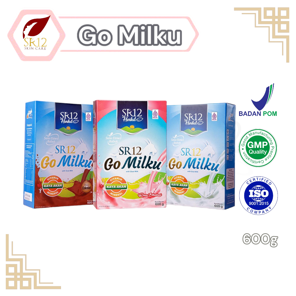 

SR12 GO MILKU SUSU KAMBING ETAWA 600g - Gomilku Asli Original Untuk Asupan Nutrisi Balita, Kesehatan Tubuh, Pencernaan Lambung, & Kesehatan Tulang