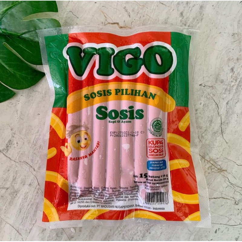 

Vigo Sosis Sapi & Ayam 450gr [Isi 15 batang]