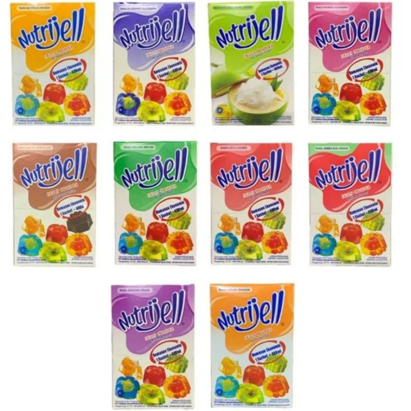 

Nutrijell Jelly Powder Sachet Rasa Mangga Stroberri Leci