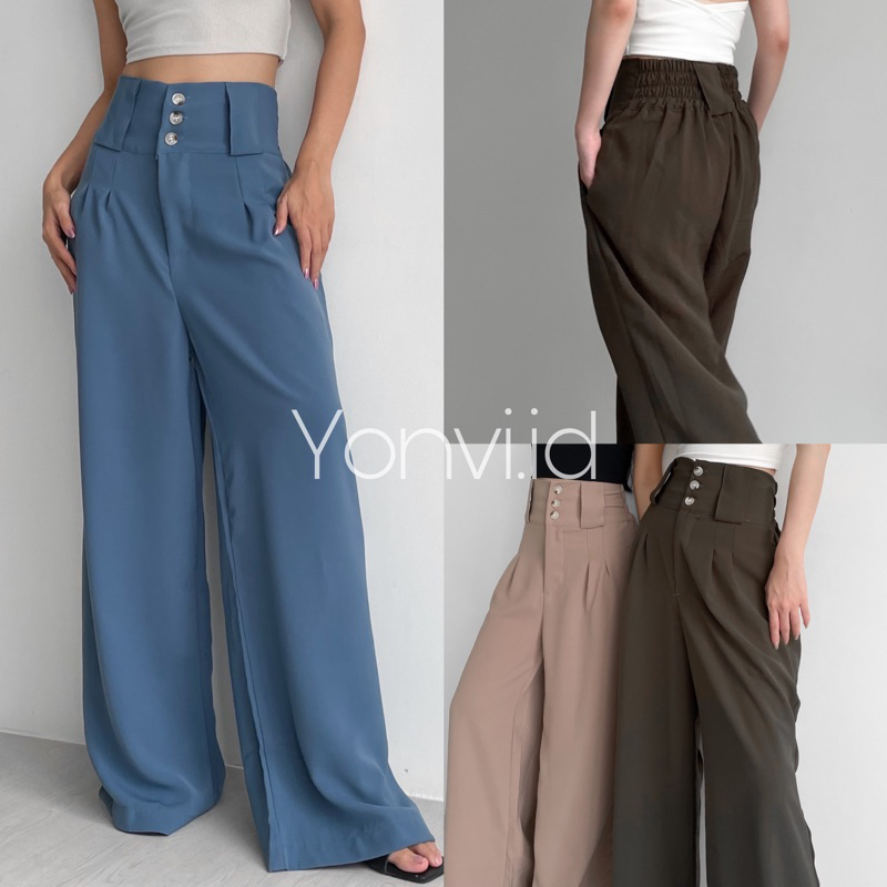 yonvi.id/ kulot haigwaist/ kulot polyester