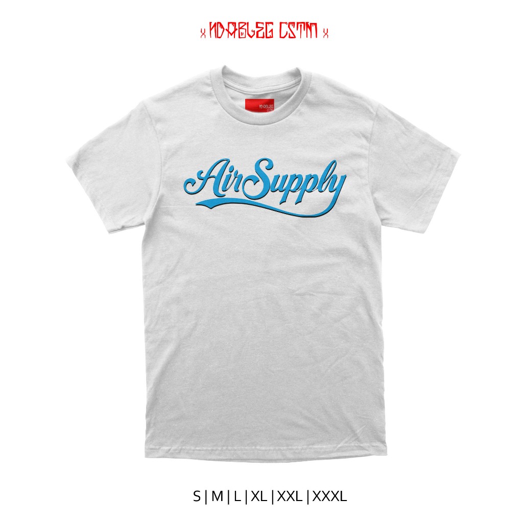 kaos band air supply band combed 24s