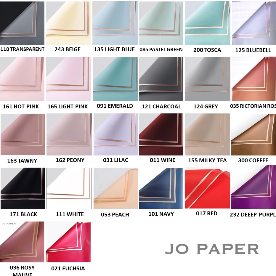 

SHOPEE MALL [20 LEMBAR] Flower Wrapping Paper Varian List Gold Kertas Buket Bunga Cellophane Florist