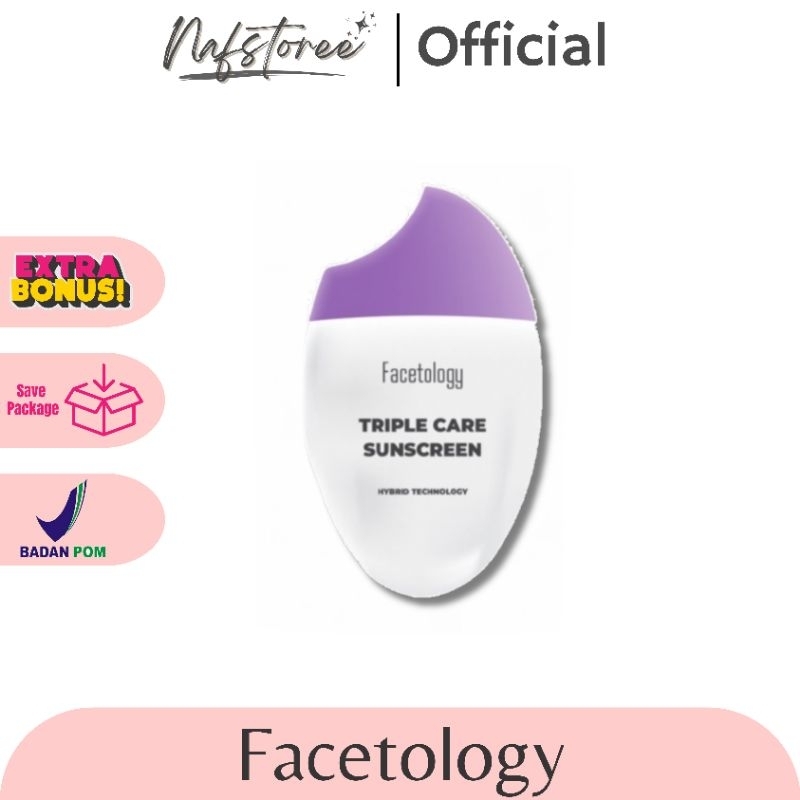 [FREE GIFT] FACETOLOGY TRIPLE FACE SUNSCREEN / SUNSCREEN FACETOLOGY / FACETOLOGY