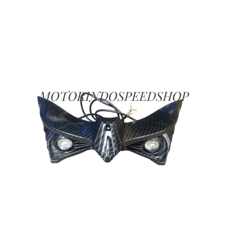 winglet nmax lama dan nmax new plastik abs carbon + lampu tembak mini driving