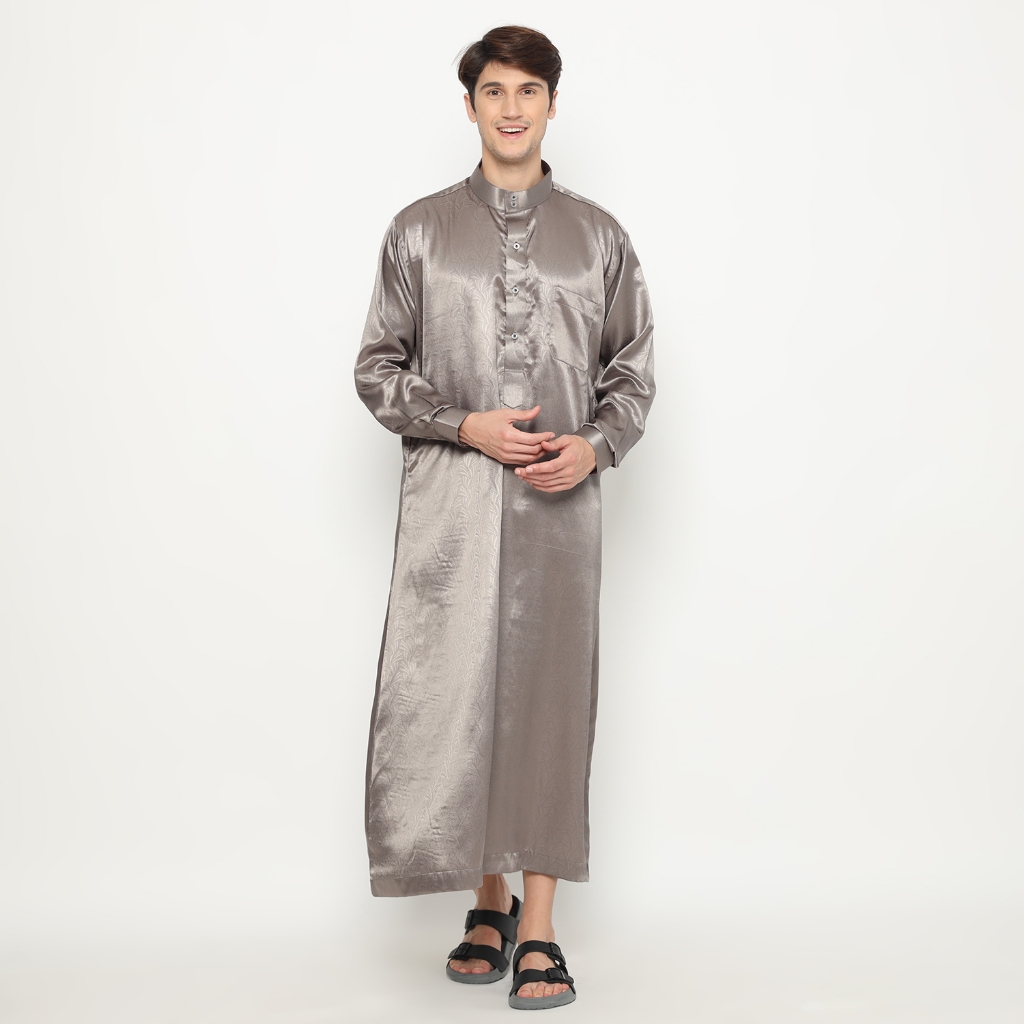 LATAHZAN GAMIS PRIA RIYADH LENGAN PANJANG MANSET OLIVE