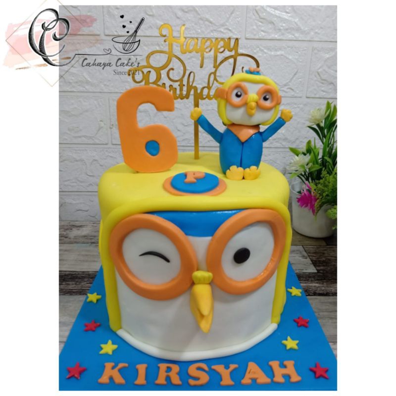 Pororo Cake / Kue Ulang Tahun Pororo / Kue Ultah Karakter Pororo