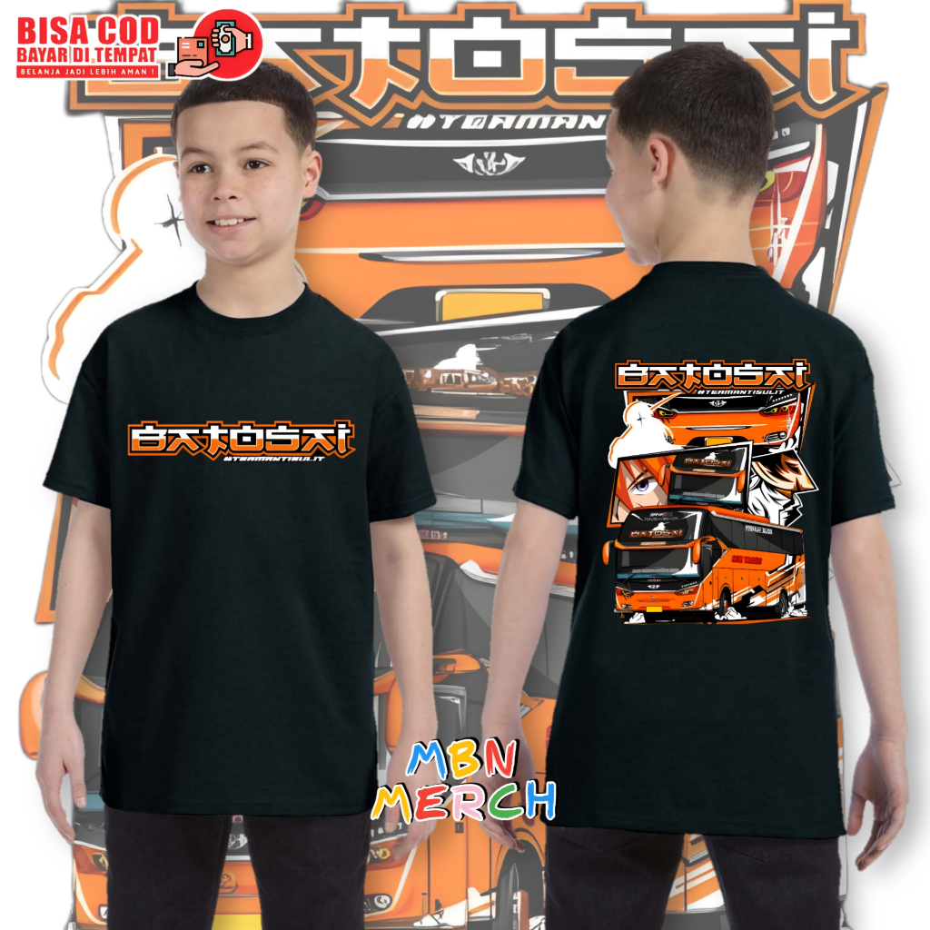 Baju kaos anak laki laki bus batosai