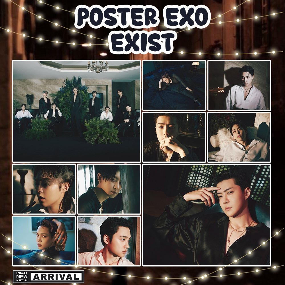 Poster EXO EXIST | Poster Kpop A4 A5 A6 Murah Murah (Part A)