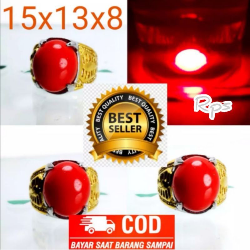 CINCIN Batu delima gimmick nyala dalam air ajib