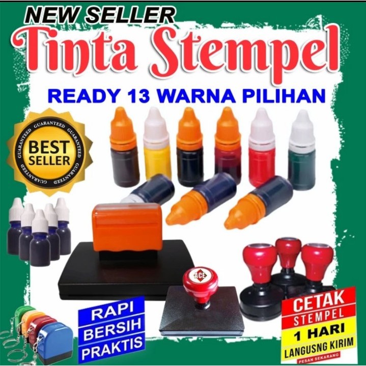 

Tinta Refill Stempel Flash 5ml I Otomatis Anti Luntur I Stample I Stampel