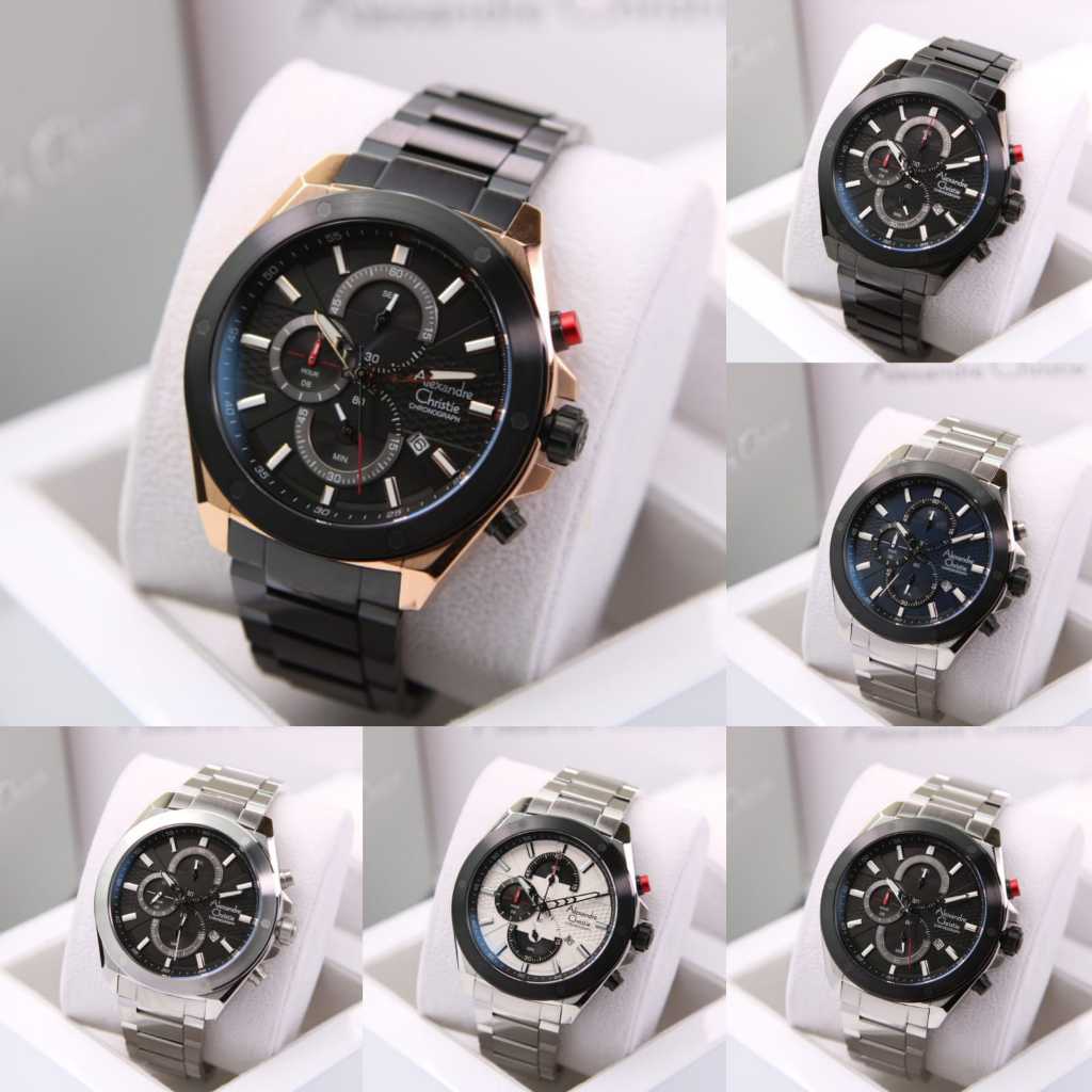ORIGINAL Jam Tangan Pria Alexandre Christie AC 6674 / AC6674 Garansi 1 Tahun