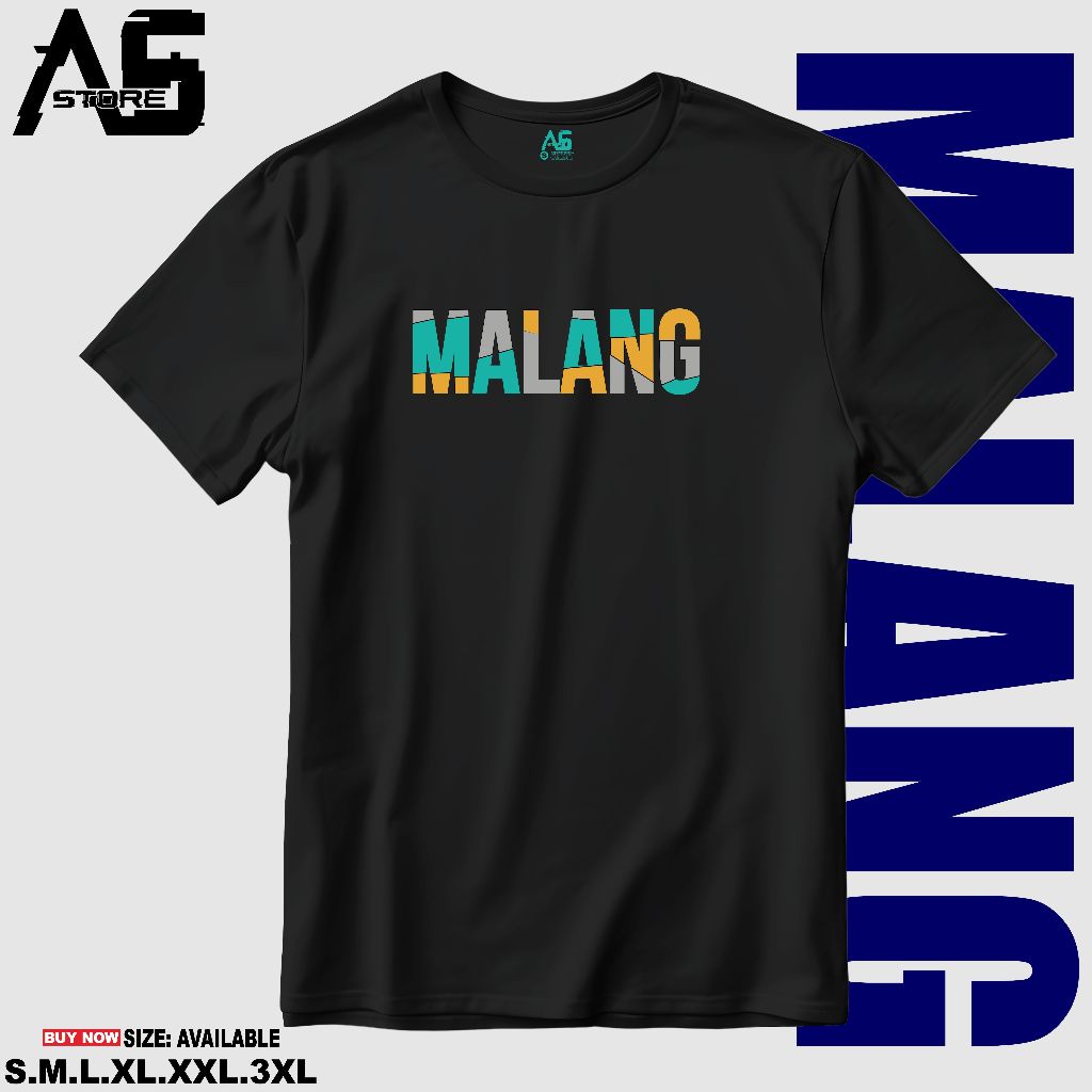 [ AS STORE ] KAOS T-SHIRT PRIA WANITA BAJU MALANG STYLE