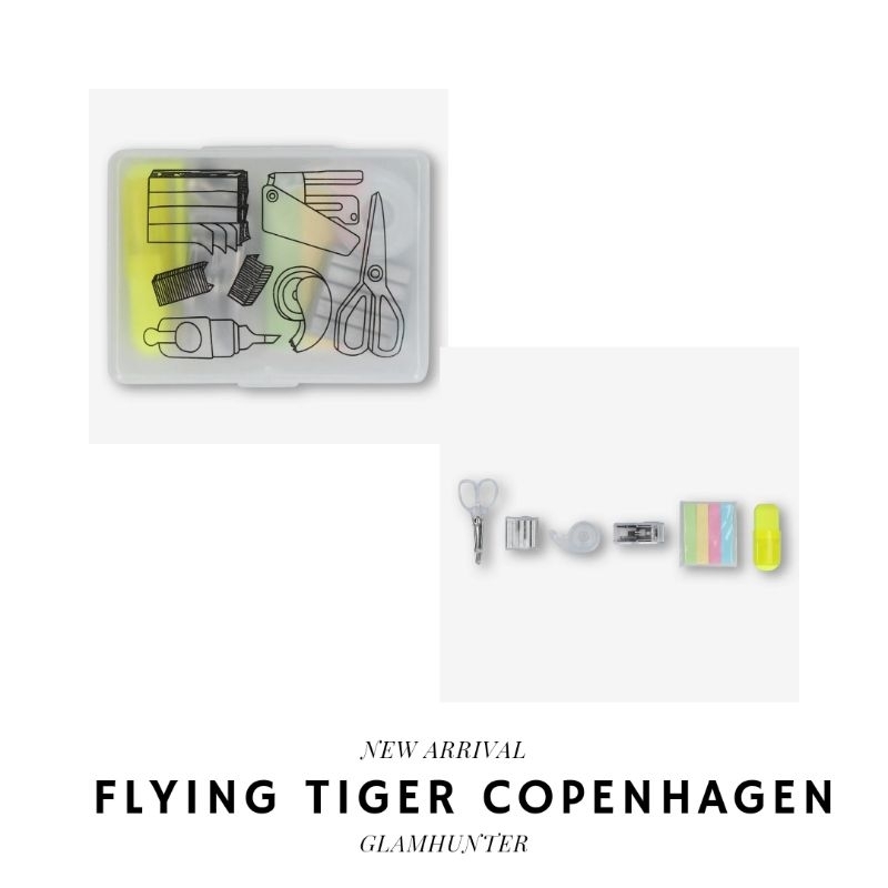 

FLYING TIGER FTC STASIONERY OFFICE SUPPLIES KIT PERLENGKAPAN PERALATAN TULIS KANTOR ONBOARDING DINAS SEKOLAH SAKU MINI ALAT TULIS