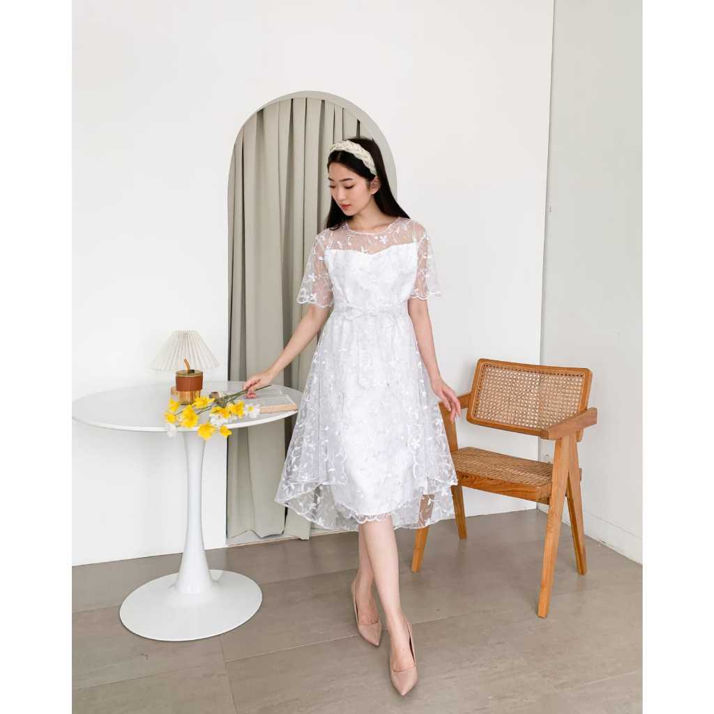 MourenCollection - Dress Susan ( Real Pict ) / 3 Pilihan Ukuran M L XL /  Busana Pesta Wanita / Paka