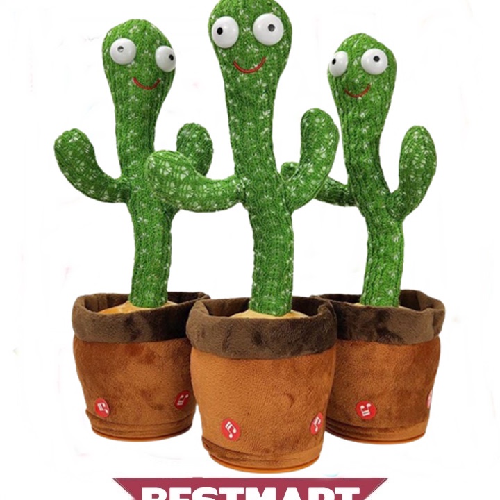 Kualitas Dijamin Mainan Pohon Dancing Boneka Kaktus (Sing + Dance + talk +Shine).