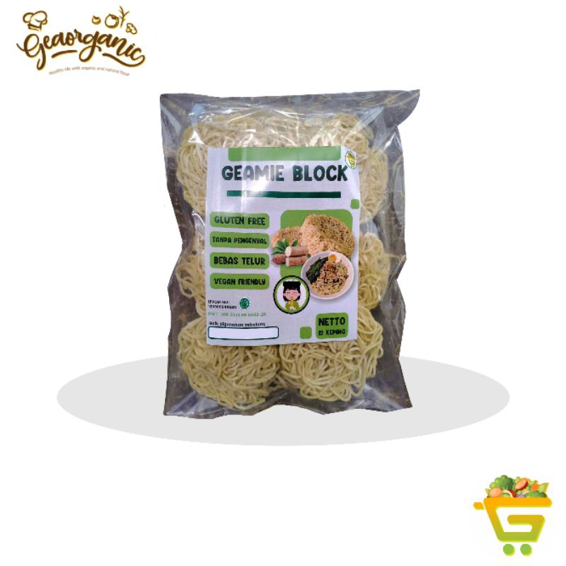 

Mie Block Gluten Free Geamie Tanpa Bumbu isi 12 keping