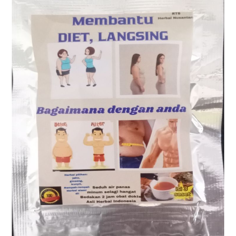 

HERBAL DIET, LANGSING, PENURUNAN BERAT BADAN.UNTUK 6 GELAS LSG SEDUH